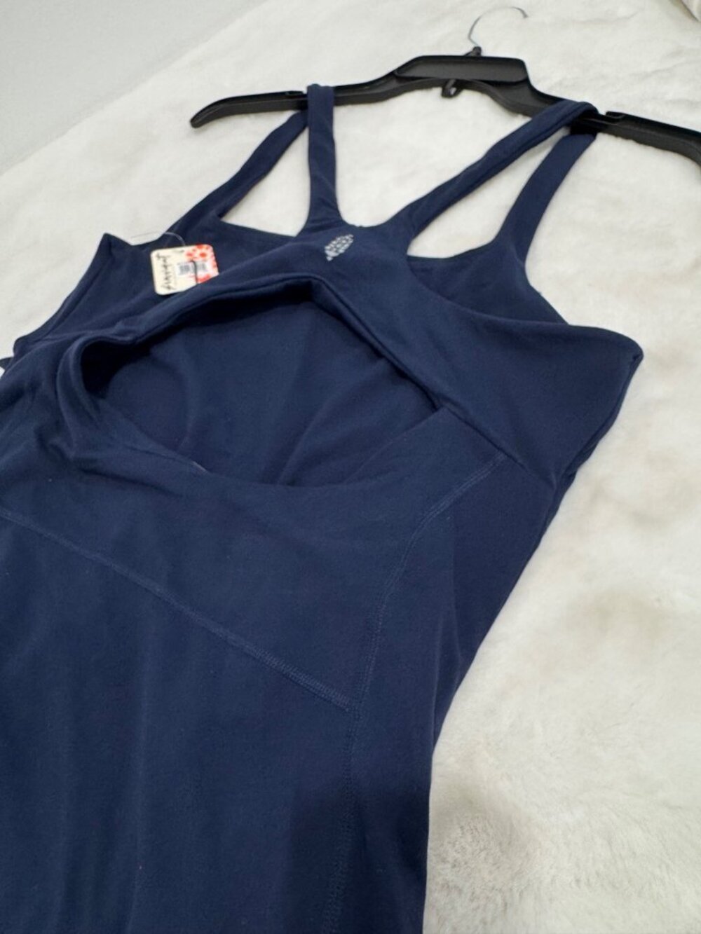 New Free People Movement Women's Size L Navy Never Better Activewear Dress - Picture 8 of 12
